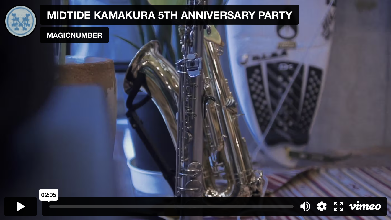MIDTIDE KAMAKURA5TH ANNIVERSARY PARTY VIDEO